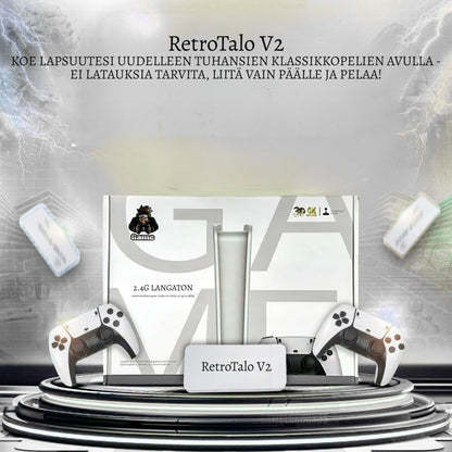 RetroTalo V2 – Yhdistä televisioon ja pelaa heti